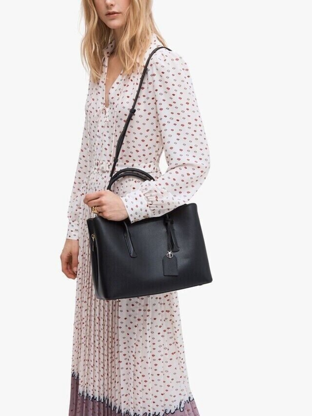 Kate Spade New York Margaux Satchel | Black - Picture 4 of 16